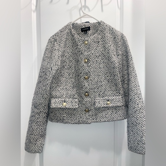 Evereve twill blazer jacket - Picture 2 of 5